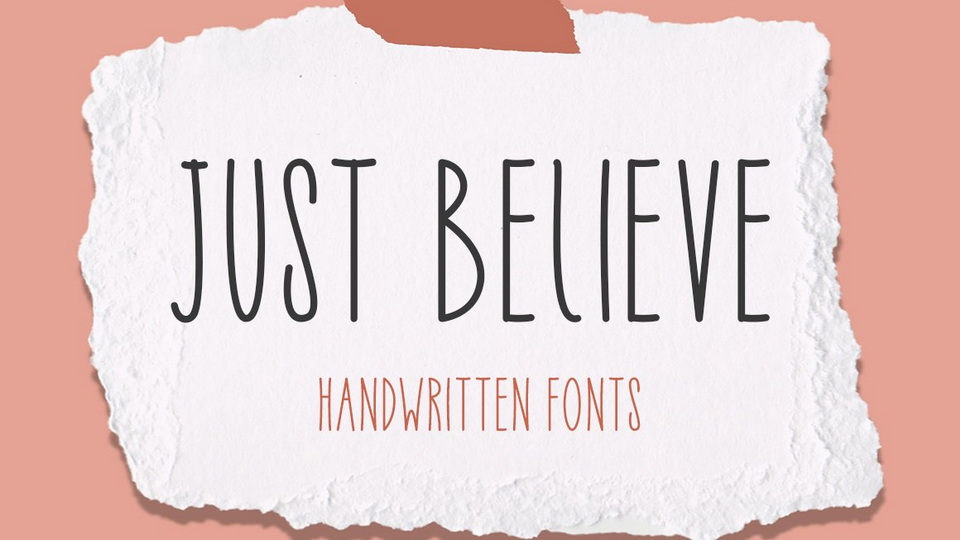 Just Believe: A Charming and Captivating Handwritten Typeface for a Range of Design Projects