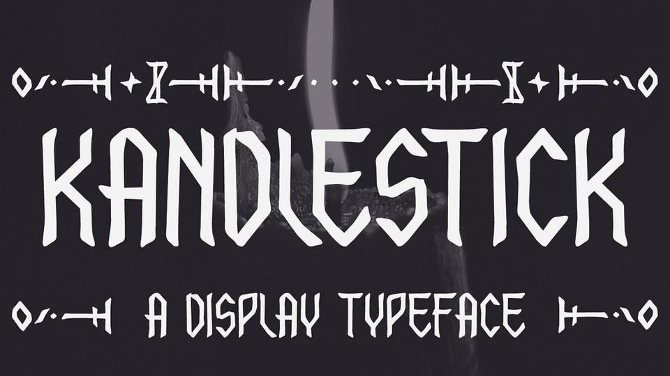  Kandlestick: A Hand-Lettered Display Font with a Unique Blend of Geometric Shapes and Soft Curves