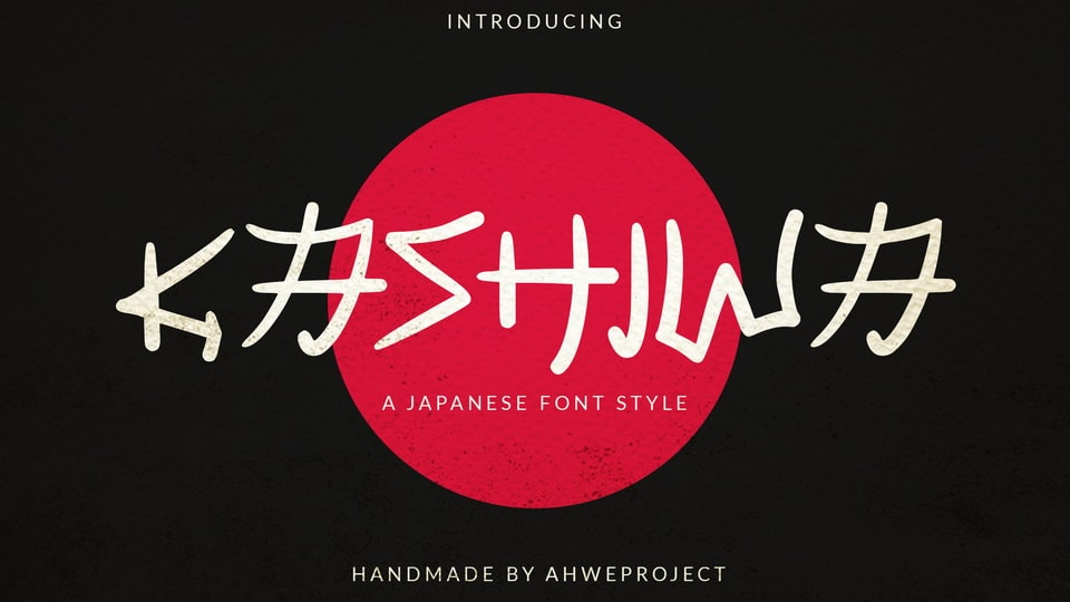 

Kashiwa: Unique and Eye-Catching Japanese-Inspired Display Font