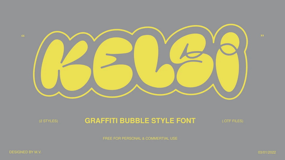 Kelsi: A Graffiti Font for Playful and Street-Inspired Designs