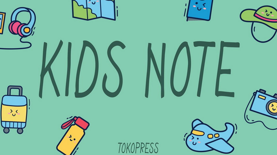Kids Note: A Playful and Cheerful Handwriting Font for Children-Related Design Projects