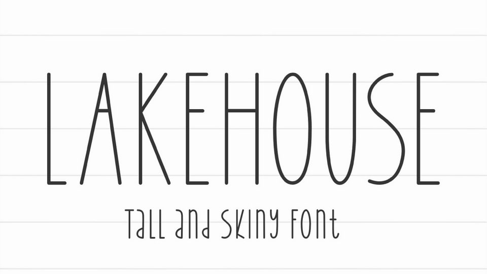 

Lakehouse: A Versatile Font for a Variety of Projects