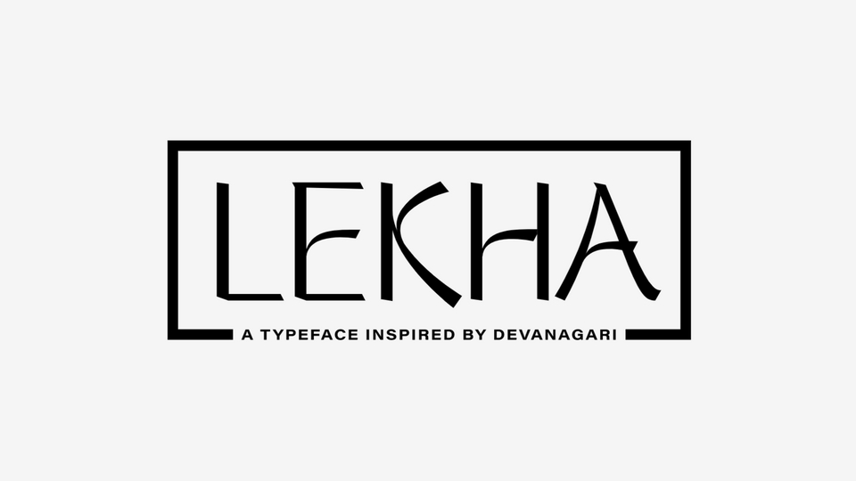 Lekha: A Typeface Incorporating Indian Culture into Design