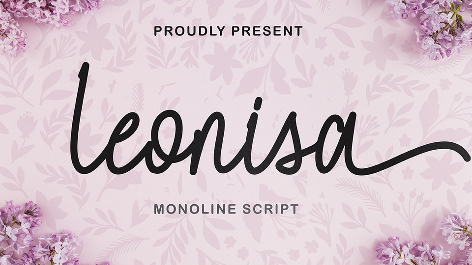 

Leonisa: An Exquisite and Graceful Monoline Script Font