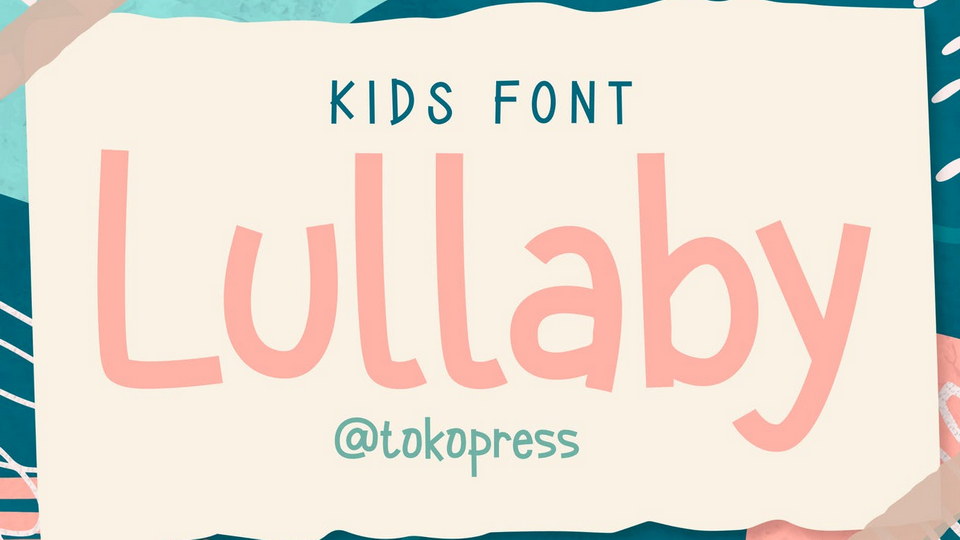 Lullaby font: Spreading Happiness and Joy in the World of Children