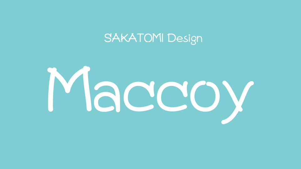  Maccoy: a delightful hand-drawn font for a warm and playful aesthetic