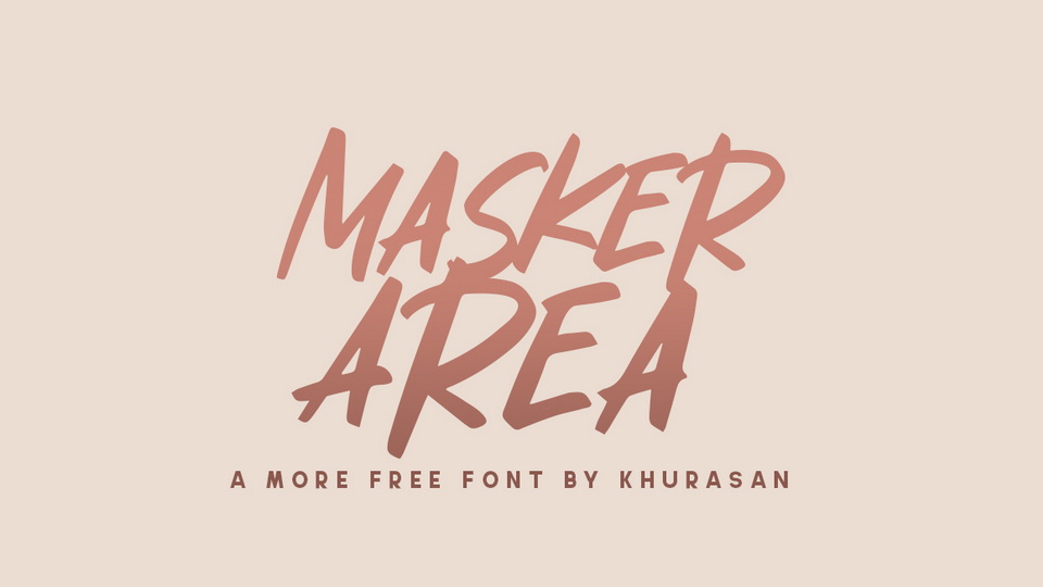 

Masker Area: A Modern, Stylish Handwritten Font with a Casual, Relaxed Feel