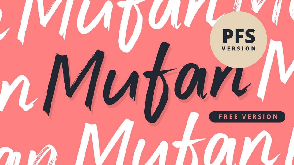 Mufan: A Beautifully Crafted Brush Typeface for Versatile Applications