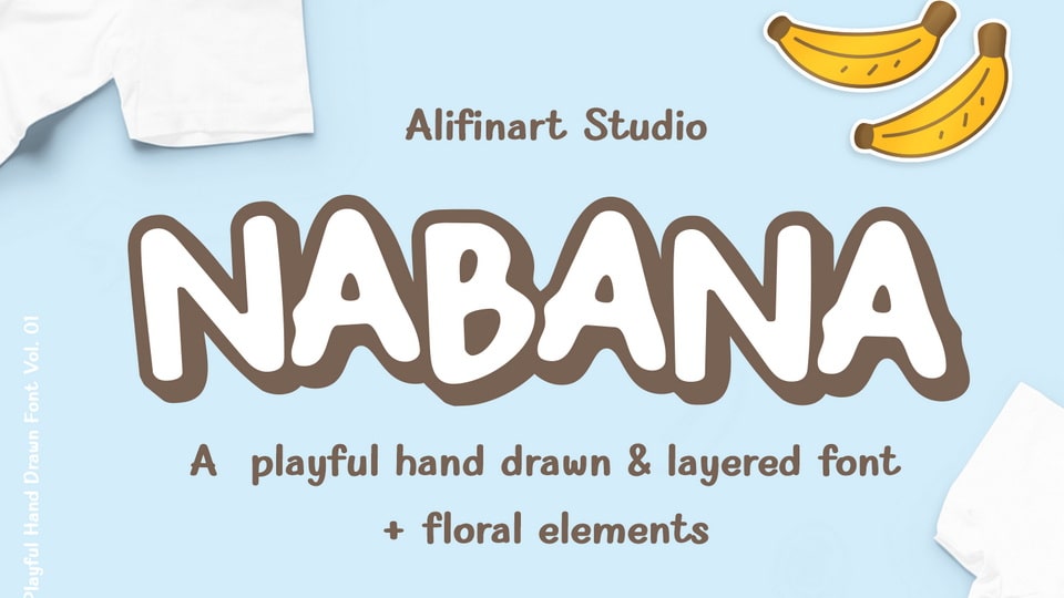 Fun and Friendly Nabana Font: Perfect for Informal Designs and Eco-Friendly Products