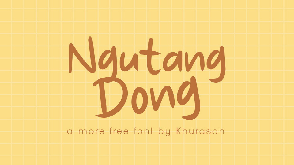 Ngutang Dong: A Playful Handwritten Font for Creative Designs