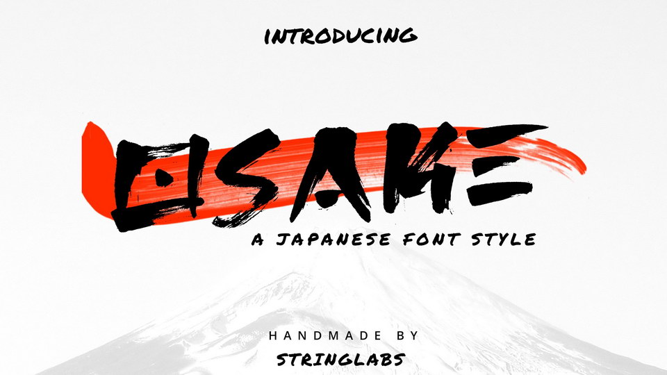 

Osake: A Beautiful Japanese Font Capturing the Essence of the Culture