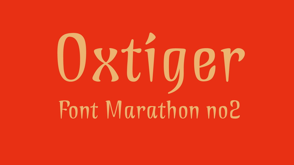 

Oxtiger: A Stylish, Angular Display Font
