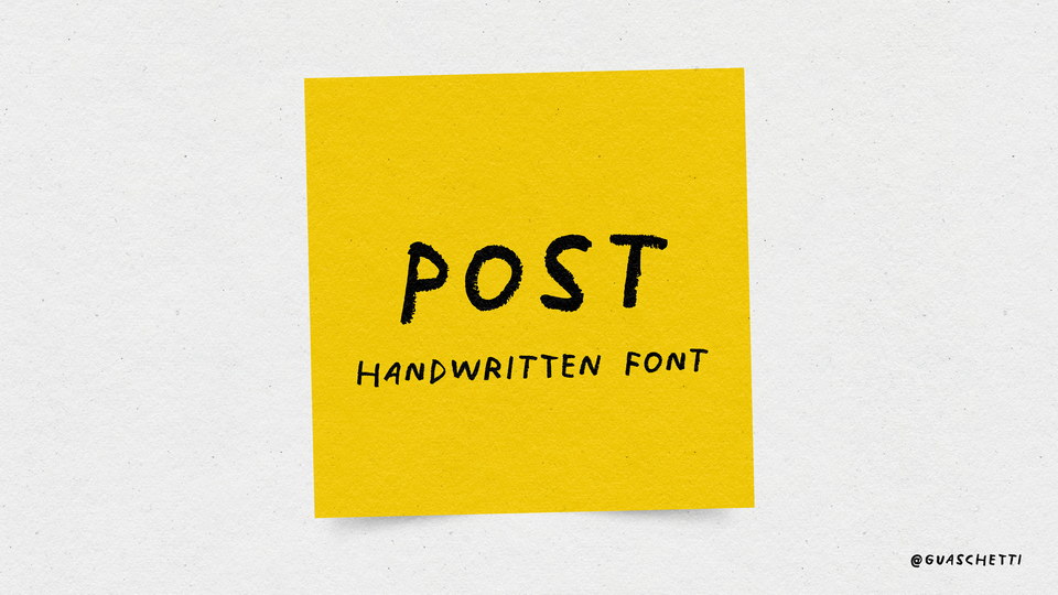 Post: Handwritten Typeface That Mimics Ink Writing Techniques