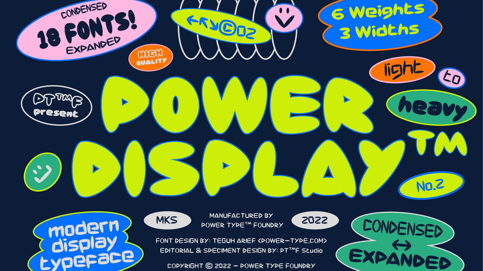 Power Display: A Playful Typeface for Versatile Design Needs