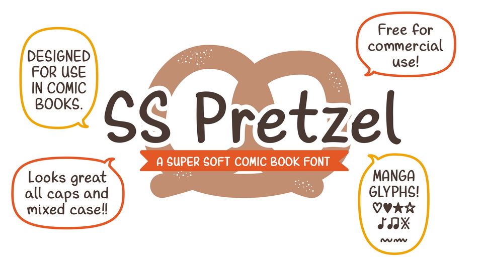 Pretzel Font: A Soft and Fluid Dialogue Style for Editorial Needs