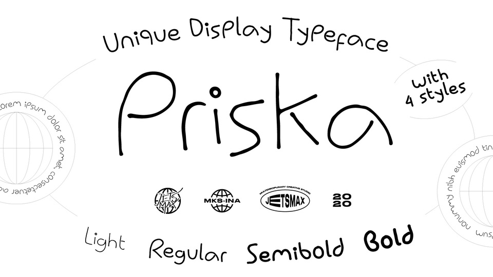 

Priska Font: A Modern and Stylish Hand-Drawn Typeface