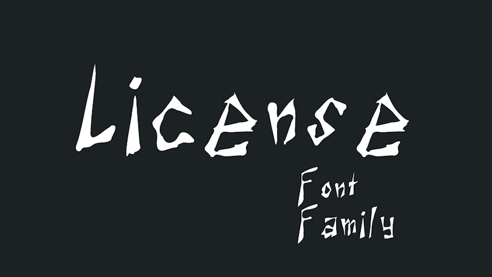PVF License: A Raw and Edgy Hand-Crafted Typeface Inspired by the World of Hard Rock and Punk Music