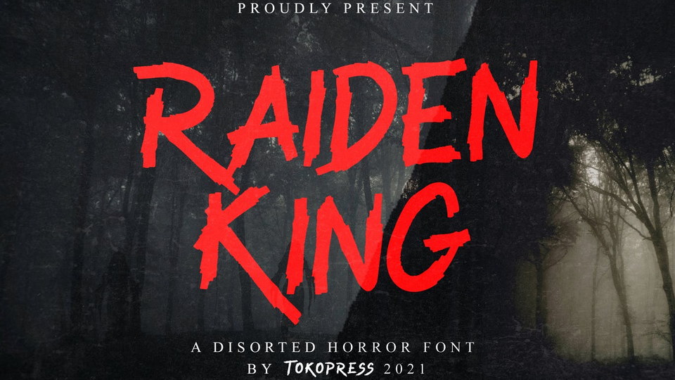 

Raiden King Brush Font: Unleash Your Dark Side