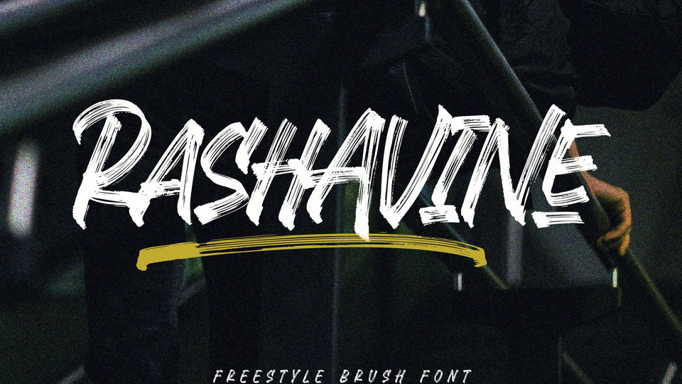 Rashavine: A Versatile Freestyle Brush Font for Creative Designs