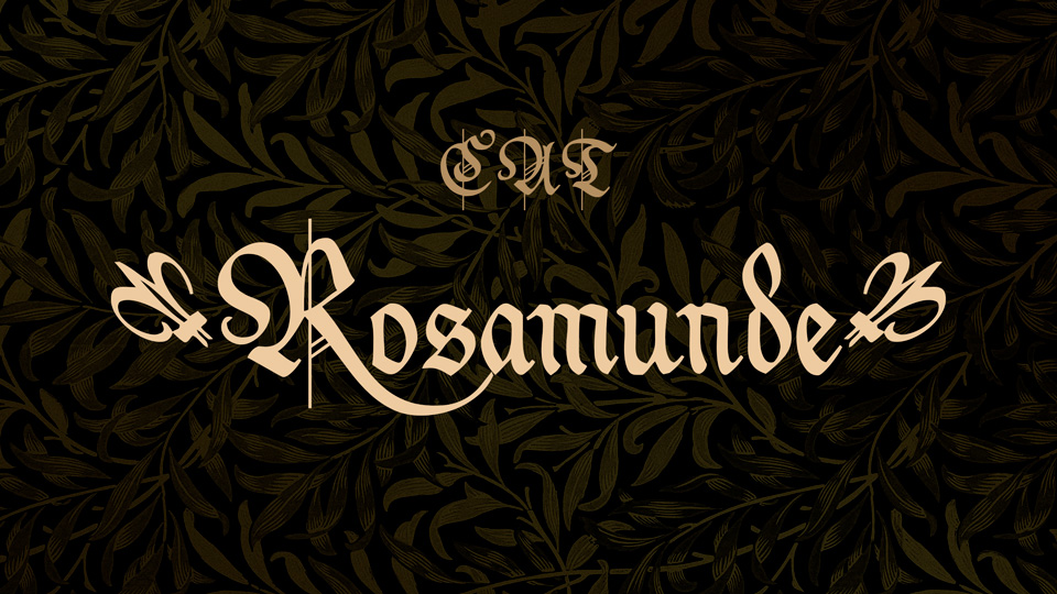 

Rosamunde: An Exquisite Blackletter Font with Many Desirable Attributes