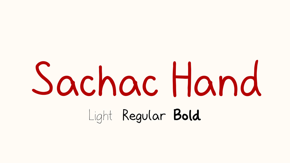 

Sachac Hand: A Typeface Perfect for Adding a Personal Touch to Your Work