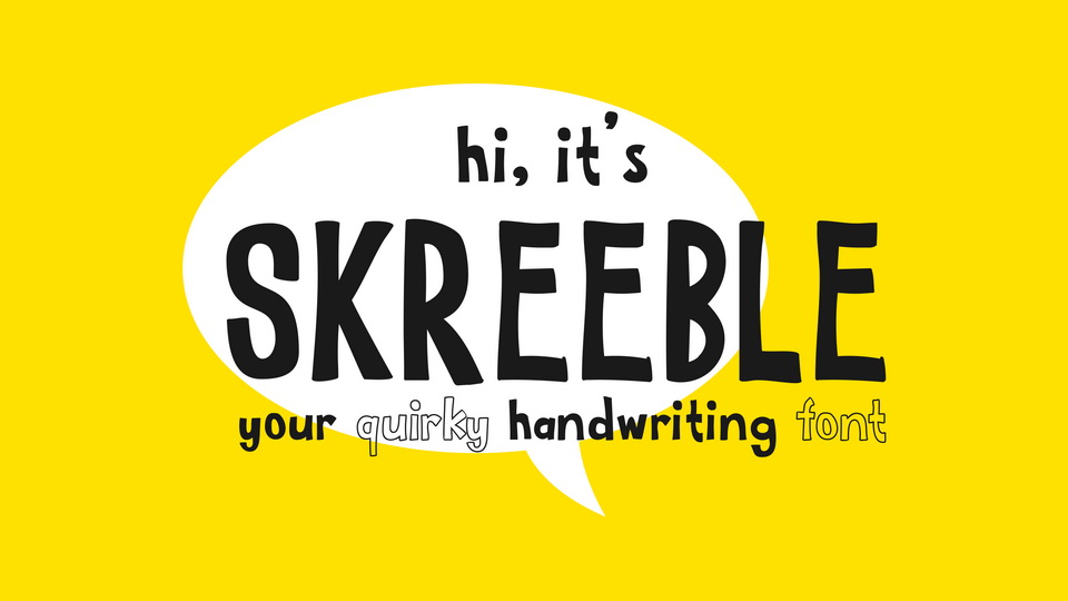 

Skreeble: A Fun and Versatile Sans Serif Font