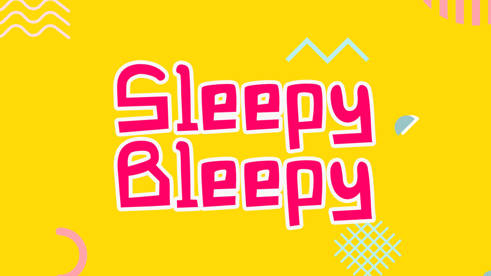 

Sleepy Bleepy: A Versatile Font that Brings Joy and Fun to Any Project