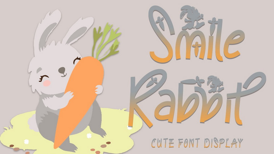 

Smile Rabbit: A Truly Unique and Beautiful Display Font