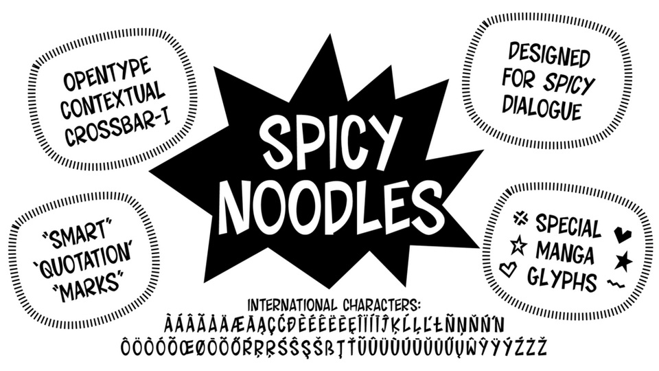 

Spicy Noodles: The Perfect Typeface for Comic Book Lettering