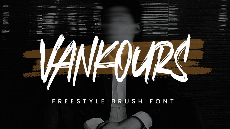 Vankours: An expressive freestyle brush font for eye-catching designs