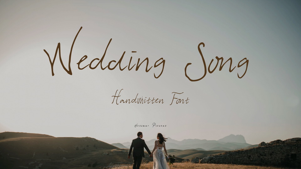 

Wedding Song Font: The Perfect Choice for Any Project Requiring an Intimate and Heartfelt Touch