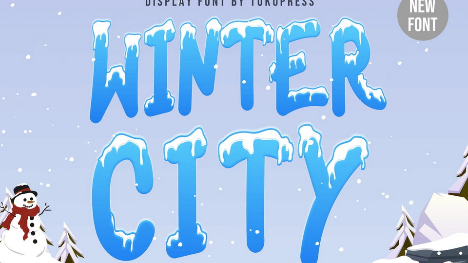 Winter City: A Font for Celebrating the Joys of Snowy Weather