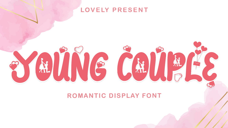Young Couple: A Romantic Display Font for Special Occasions