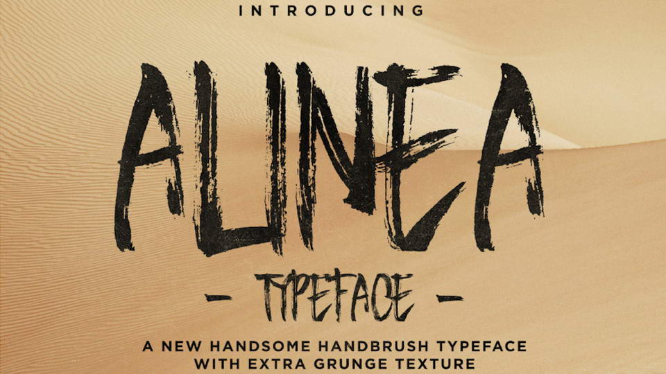 
Alinea - Free Handbrush Maker Font