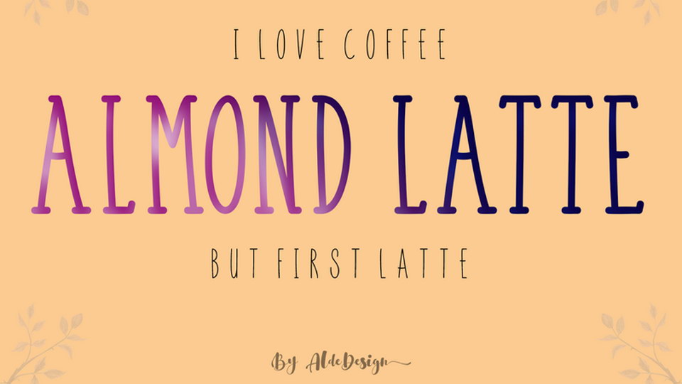 

Almond Latte Font: An Incredibly Versatile Condensed Handwritten Slab Serif Font