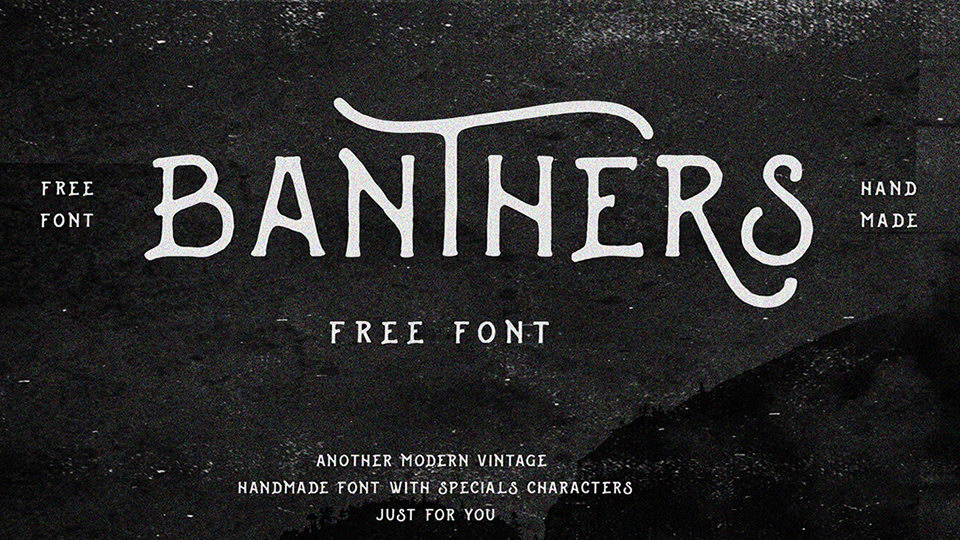 

Banthers: An Exceptional Typeface that Skillfully Blends Classic Typography and Modern Handlettering Styles