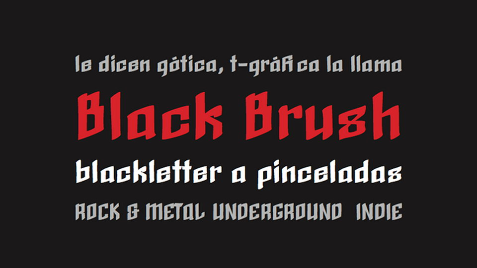 

Black Brush: An Eye-Catching Blackletter Font for Creative Projects