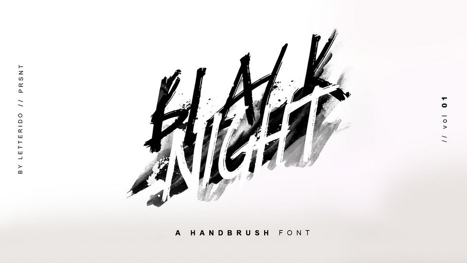

Blacknight Font: A Powerful, Hand Painted Font Perfect for Making a Statement