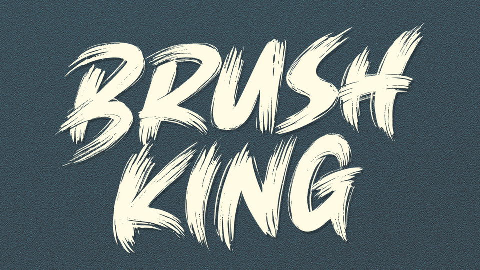 

Brush King Font: An Energetic Choice for Any Creative Project
