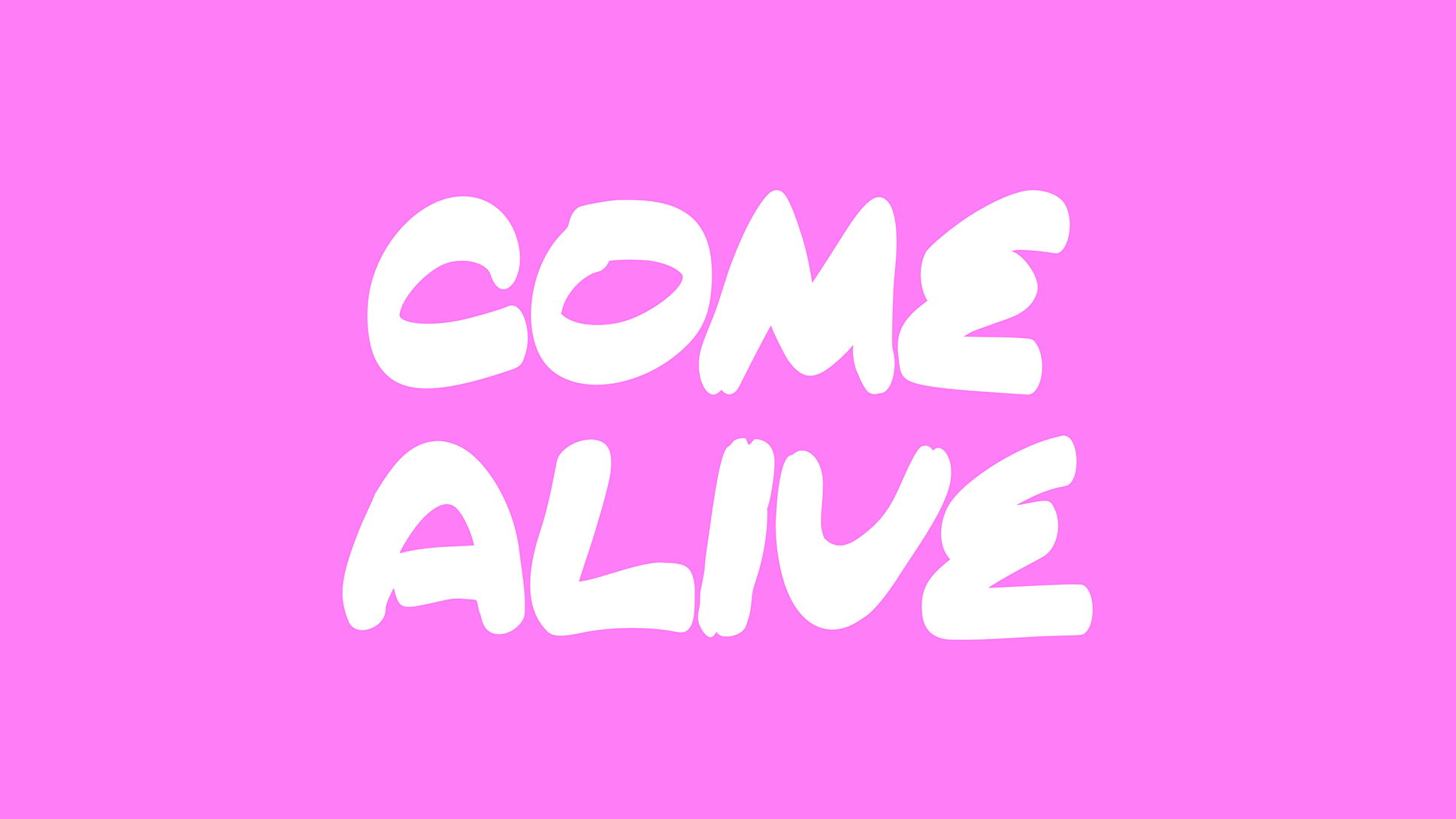 

Come Alive: A Bold and Attention-Grabbing Brush-Painted Font