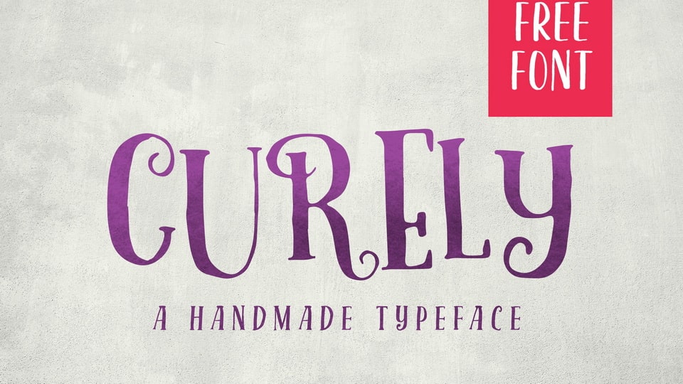 

Curely: A Stunning Handmade Decorative Typeface That Exudes Cuteness and Charm