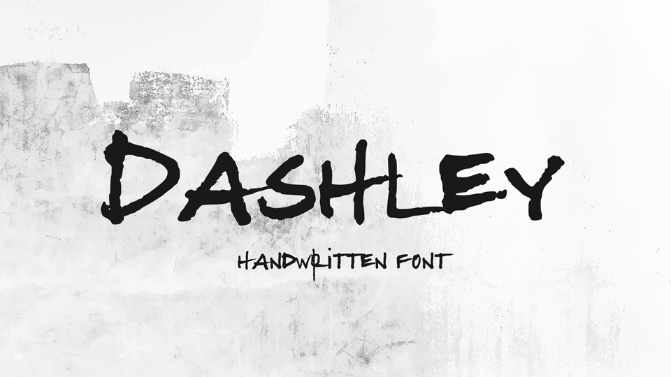 

Dashley: A One-Of-A-Kind Display Handwriting Font