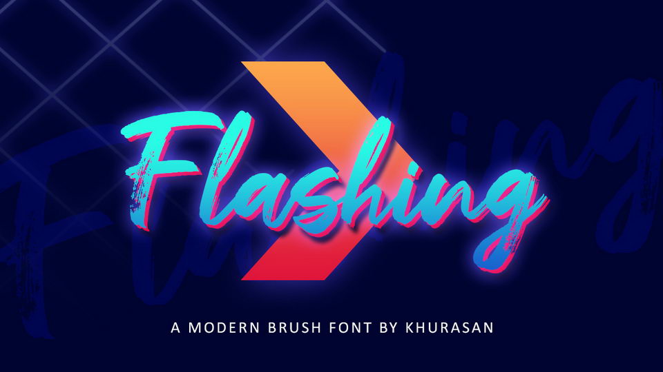 

Flashing Font: A Handwritten Brush Font with Natural Texture and Strong Character