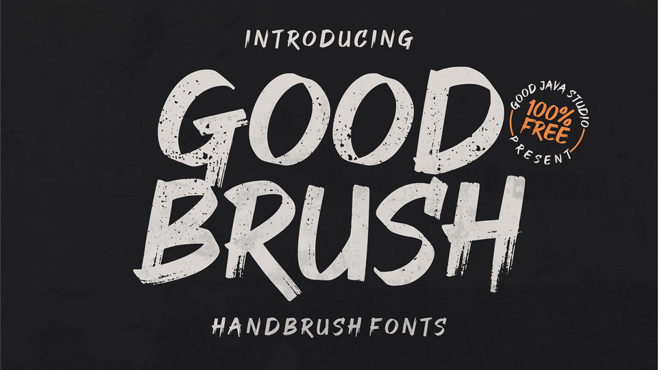 

Good Brush: An Alluring Hand Painted Brush Font with an Organic Texture