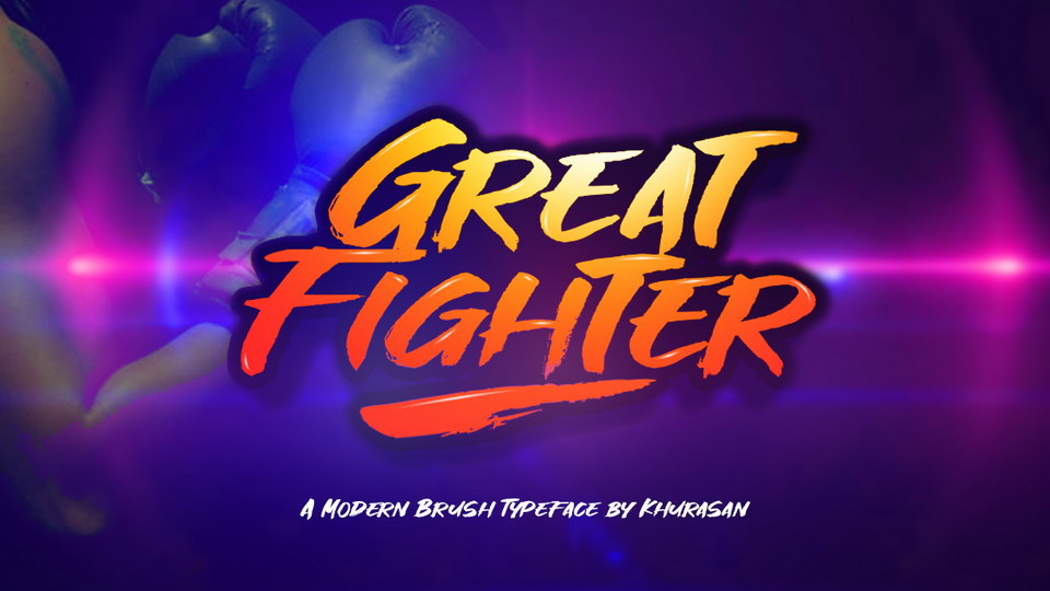 

Great Fighter: An Invigorating Hand-Painted Brush Font
