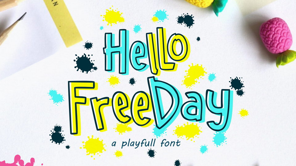 

Hello Freeday Font: A Playful and Whimsical Twist for Creative Projects