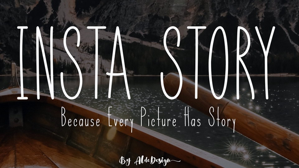 

Insta Story: A Versatile, Free Condensed Handwritten Font