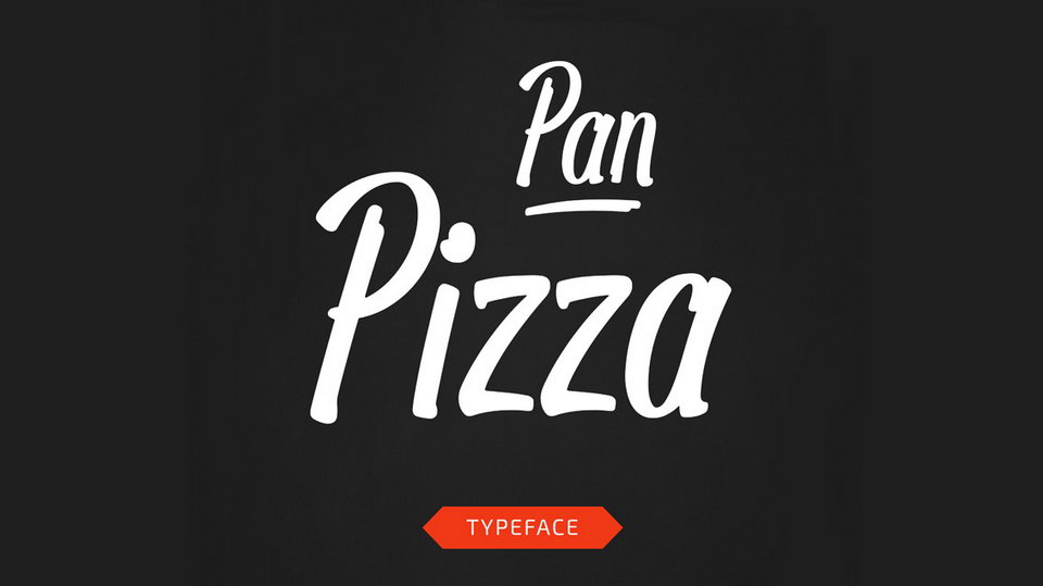 

Pan Pizza: An Incredibly Cool and Spontaneous-Looking Brush Font