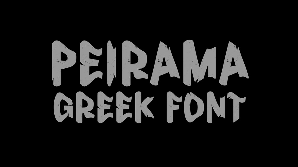 

Peirama: An Eye-Catching Experimental Display Typeface