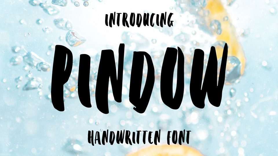 

Pindow: A Beautiful and Unique Hand Painted Brush Font